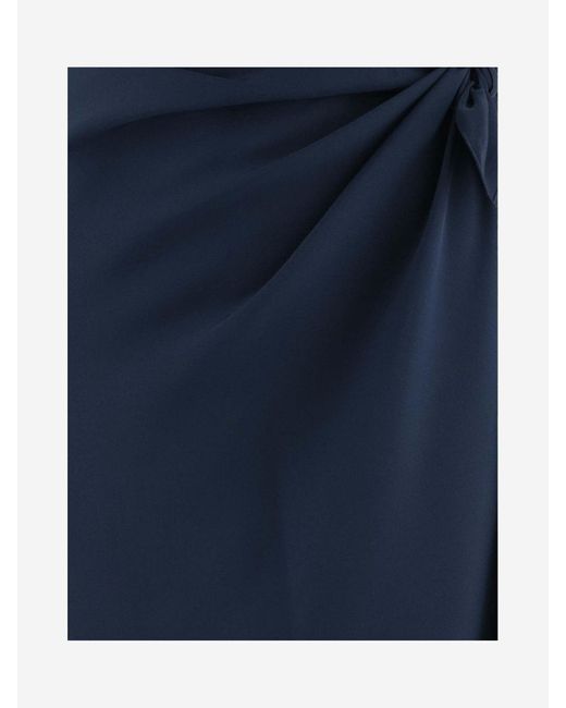 Stephan Janson Blue Silk Skirt