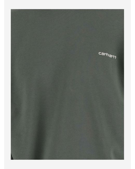Carhartt Green Cotton Sweatshirt for men