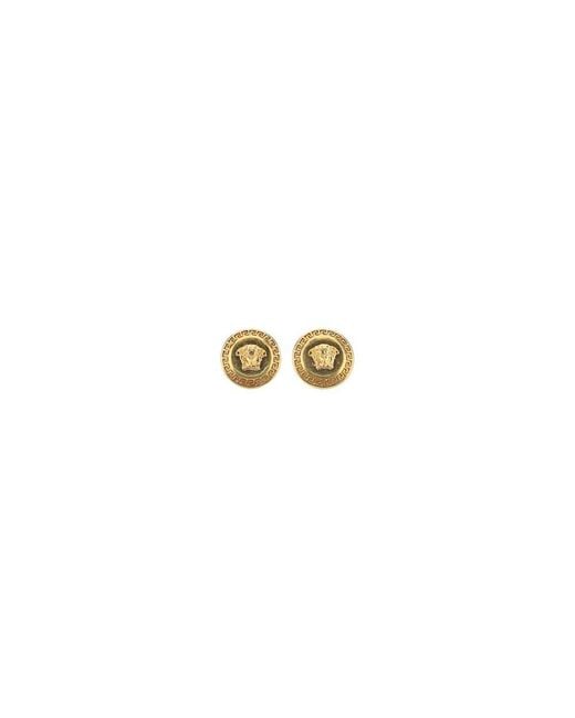 Versace Metallic Gold Metal Earrings