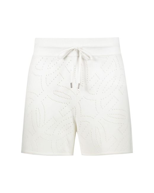 Ferragamo White Techno Fabric Shorts