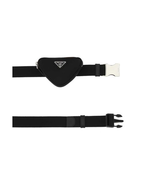 Prada Black Fabric Belt