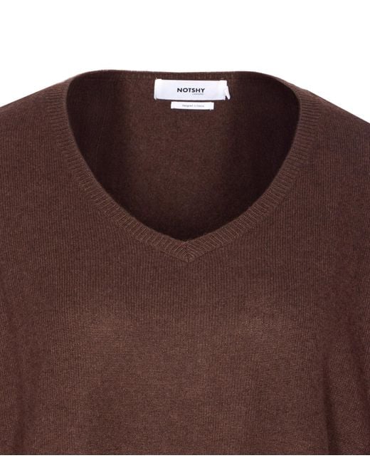 Not Shy Brown Faustine Sweater
