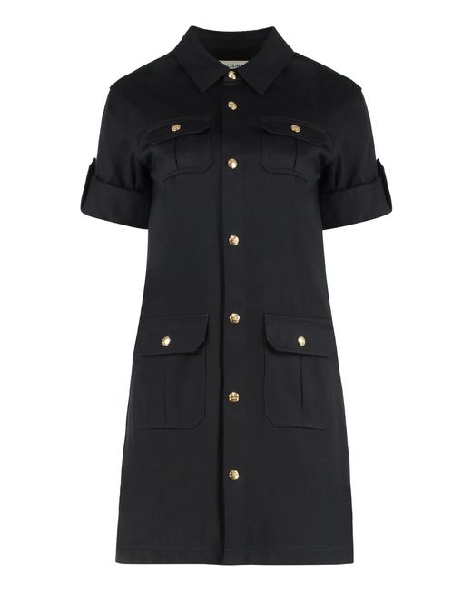 Céline Black Cotton Shirtdress Dress