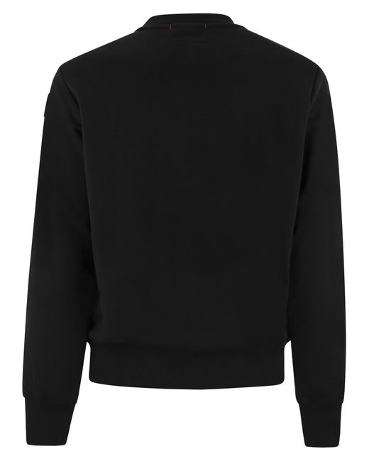 Parajumpers Black K2 - Cotton Crew-Neck Sweatshirt for men