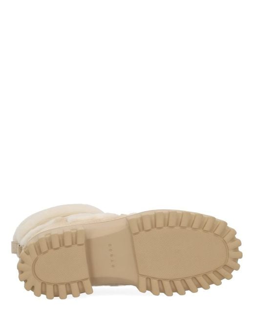 Hogan Natural Shearling Ankle Boots