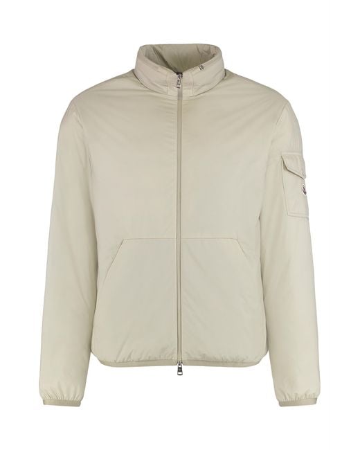 Moncler Natural Short Padded Jacket Breezes Polyamide Raincoats for men