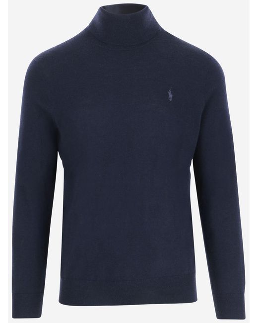 Polo Ralph Lauren Blue Sweater Merino Wool for men