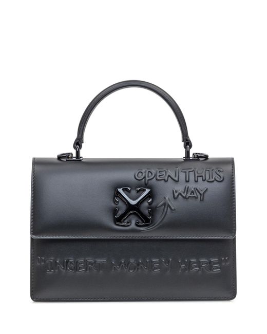 Off-White c/o Virgil Abloh Black Hand Bag With Inscription