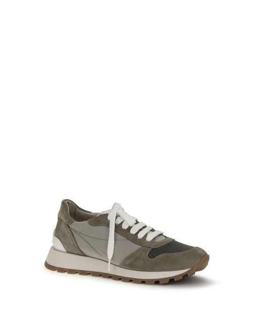 Brunello Cucinelli White Sneakers Upper: Polyester Trainers