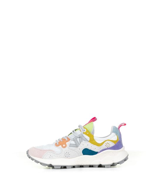 Flower Mountain White Multicolored Yamano Sneakers