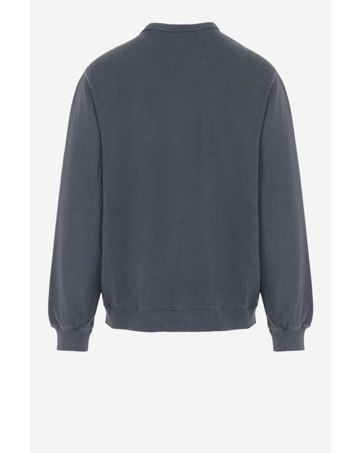Carhartt Blue Cotton Sweatshirt With Logo Sweatshirts for men