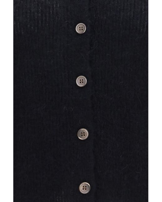 Our Legacy Blue Mazzy Polo Sweater Alpaca Blend