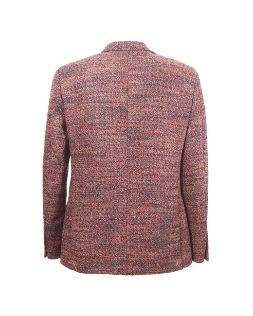 Etro Purple Single-Breasted Jacket for men