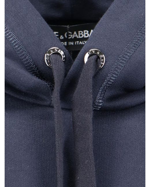 Dolce & Gabbana Blue Logo Hoodie for men