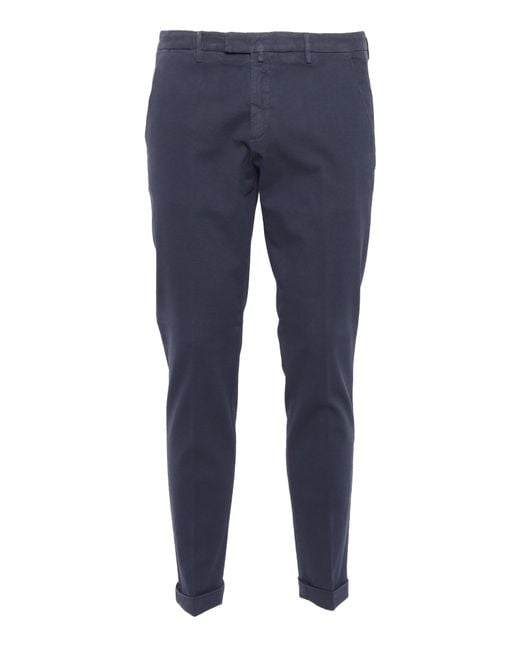 BRIGLIA Blue Trousers Pant for men