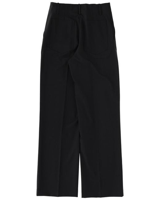 Circus Hotel Black Tailored Pants Virgin Wool Trousers