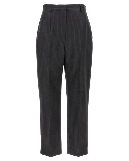 McQueen Gray Pinstripe Pants