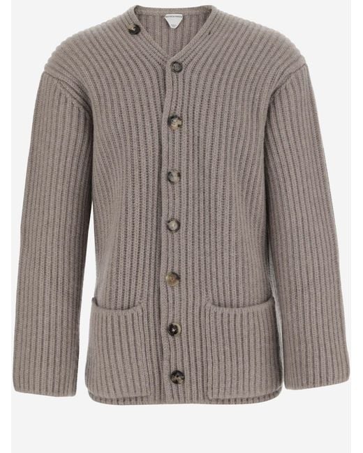 Bottega Veneta Brown Wool Cardigan for men
