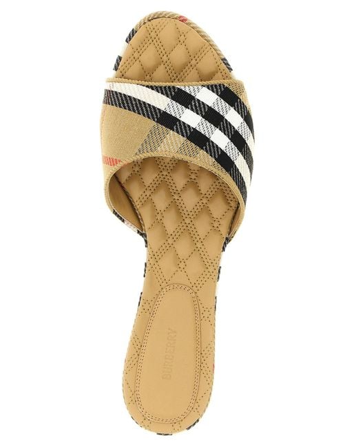 Burberry Natural Polyester Slides Shoe