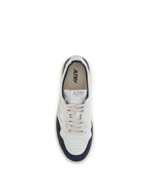 Autry White Medalist Low Sneakers for men