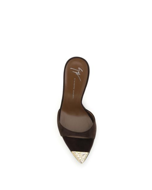 Giuseppe Zanotti Multicolor Intrigo Jewelry Mules Sandals Calf Leather Bos Taurus