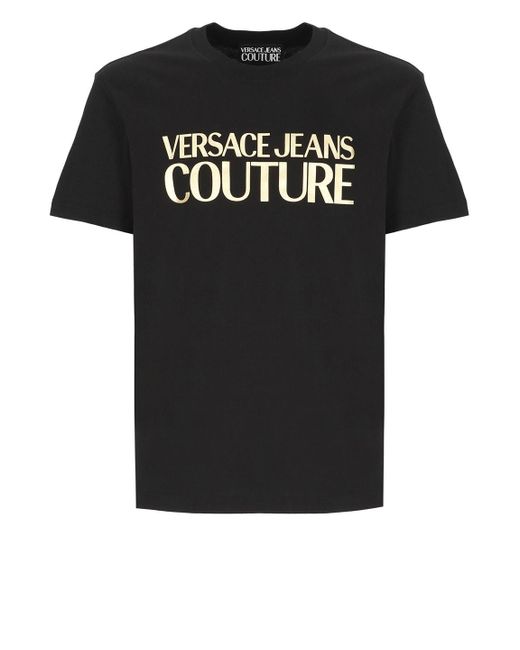 Versace Black Logoed T-shirt for men