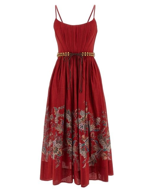 Zimmermann Red Rhiannon Dress