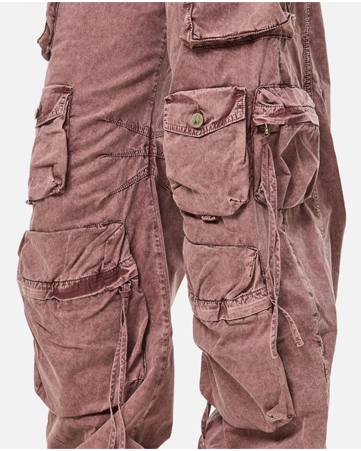 The Attico Red Fern Long Trousers Natural Marble