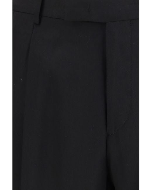 Germano Black Berlin Fit Cotton Pants for men