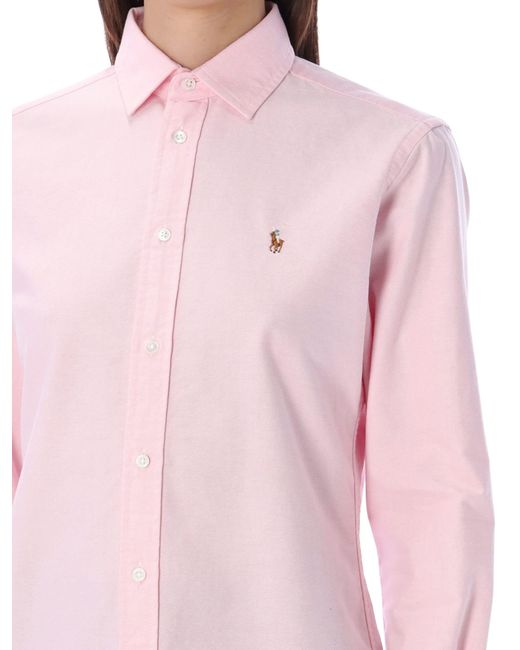 Polo Ralph Lauren Pink Oxford Cotton Shirt