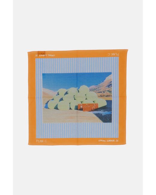 Plan C Blue Scarfs Multicolore