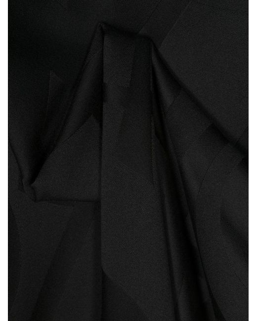 Saint Laurent Black Monogram Wool Jacquard Scarf