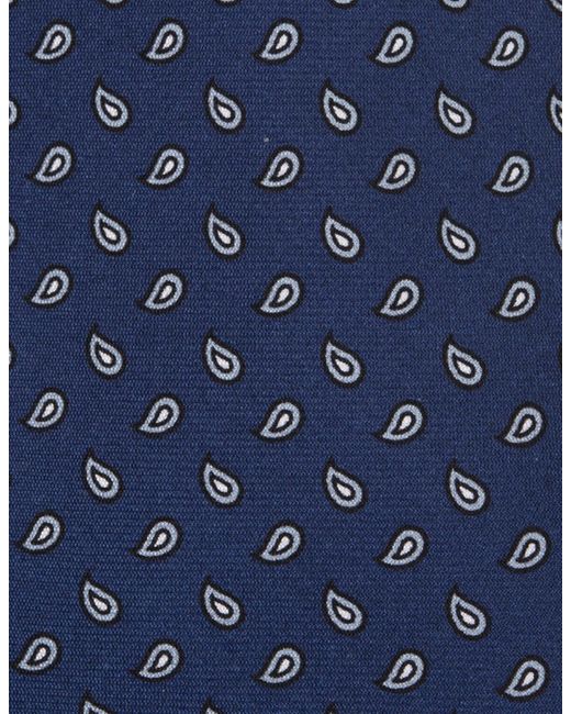 Kiton Blue Tie With Drops Pattern for men