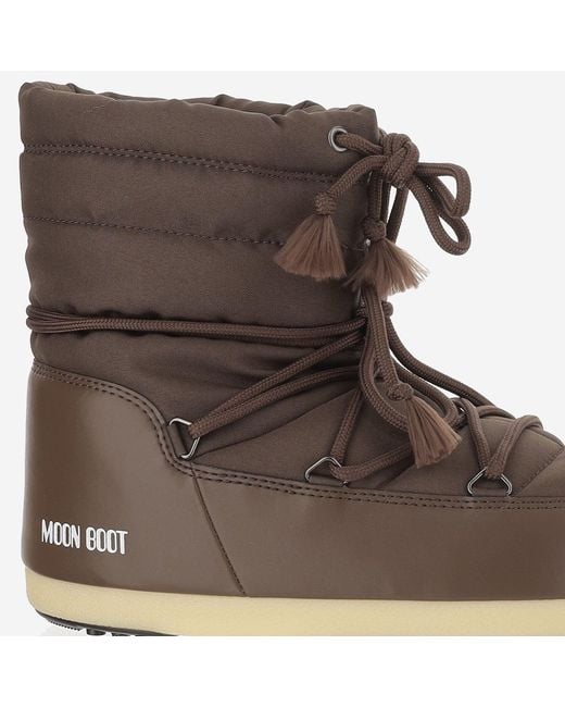 Moon Boot Brown Nylon Ankle Boots Polyamide