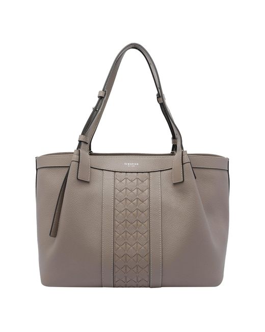 Serapian Gray Small Secret Shoulder Bag