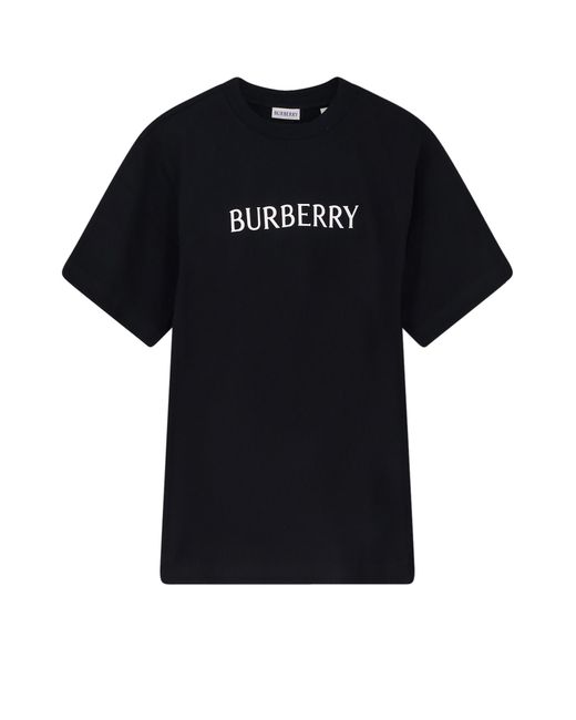 Burberry Black Seth Organic Cotton T-Shirt for men