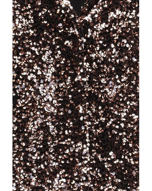 Ella Black Single-Breasted Jacket With Sequins
