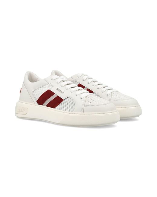 Bally Pink Melys-T Leather Sneakers for men