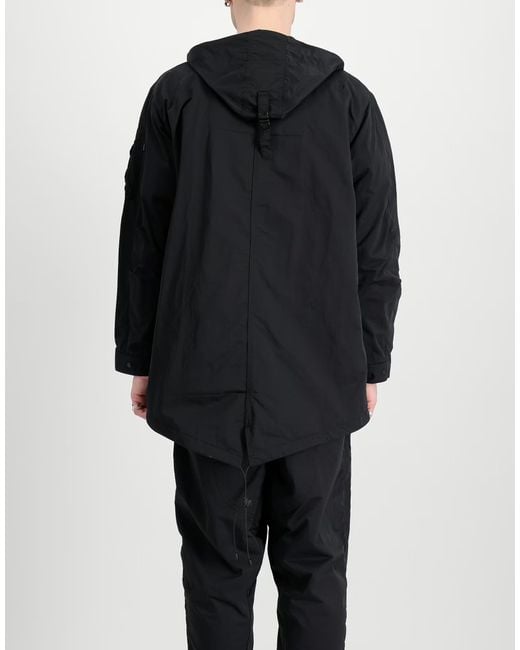 Alpha Industries Black Utility Uv Fishtail Jacket Clothing Coats for men