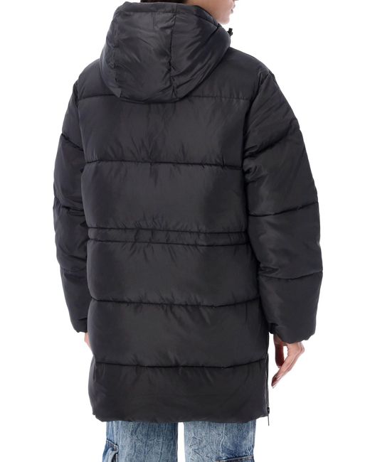 Ganni Oversized Tech Puffer Midi Jacket in Blue | Lyst UK