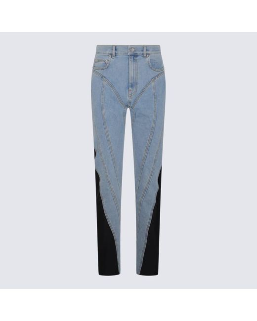Mugler Blue Medium And Denim Jeans