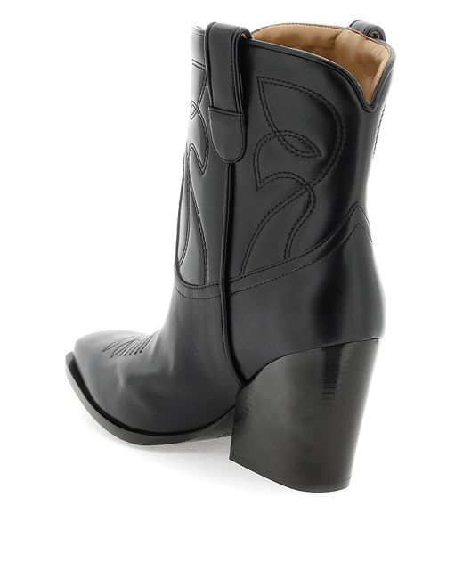 Stella McCartney Black Alter Mat Cowboy Boots