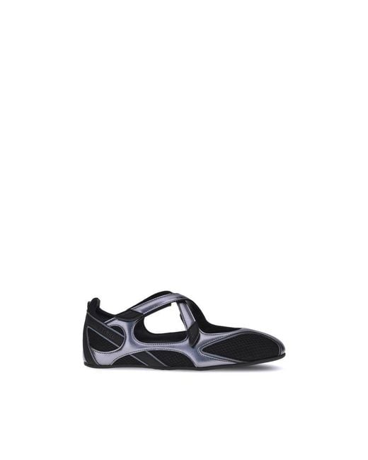 The Attico Blue Polyethylene Ballet Flats