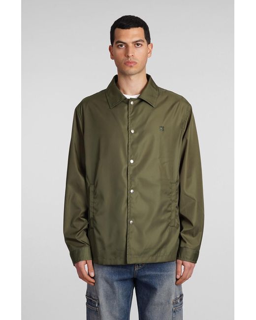 Givenchy Shirt In Green Polyamide for men