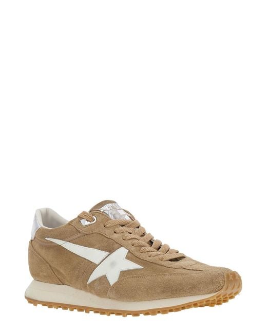 Golden Goose Deluxe Brand Natural Sneakers Running Marathon Leather Cow Trainers for men