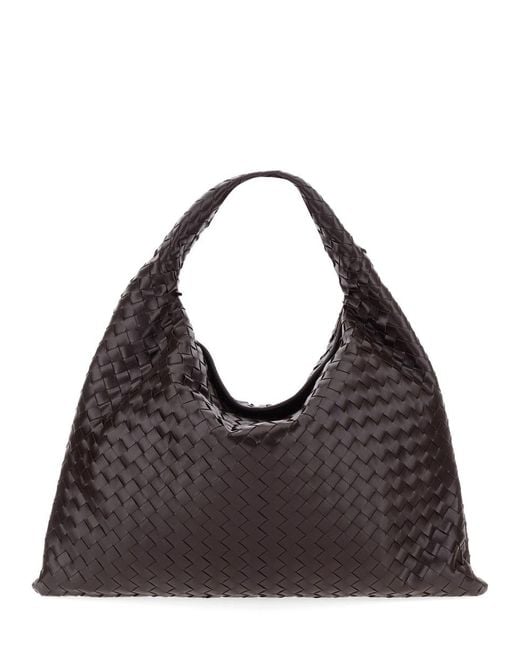 Bottega Veneta Black Shoulder Bag Hop Leather