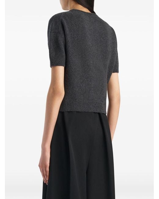 Khaite Gray Cashmere Sweater Golden