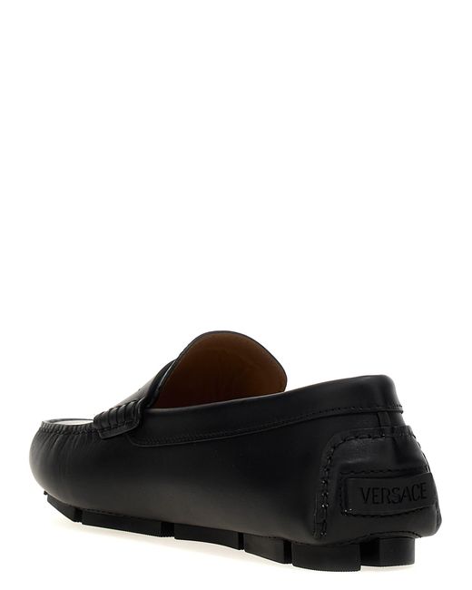 Versace Black 'Medusa Biggie' Loafers for men