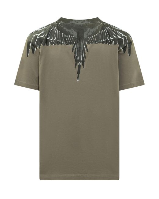 Marcelo Burlon Green Icon Wings T-shirt for men