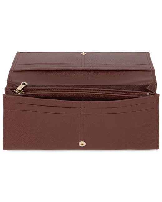 Longchamp Brown Leather Wallet & Purses